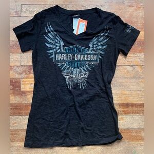 Harley Davidson V Neck T-Shirt